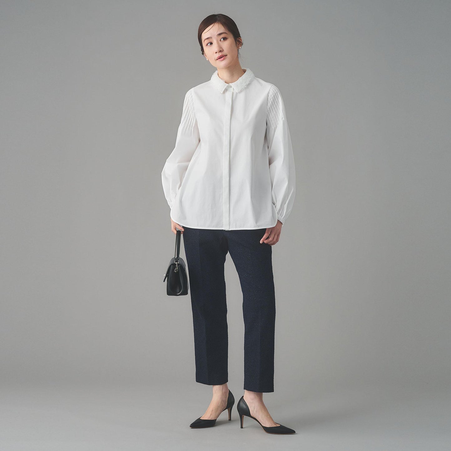 チュールカラー 2WAY ブラウス