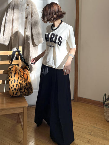 PARISパイルベロアTシャツ – &DROBE (アンドローブ)