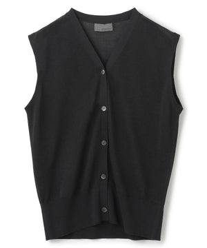 シアーニット ノースリーブベスト