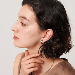 メタル イビツ ドロップ イヤリング