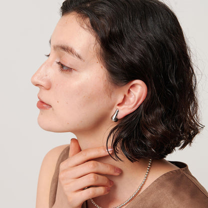 メタル イビツ ドロップ イヤリング