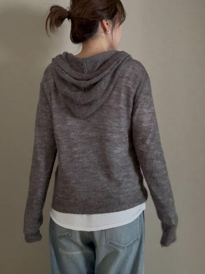 アンゴラルーズフィットフーディ