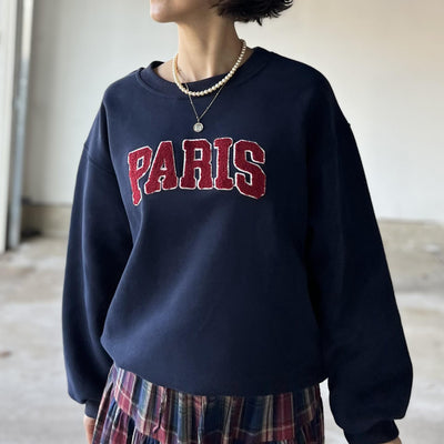 PARISネイビースウェット