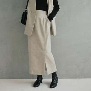 ［size SHORTあり］スラブ サイド スリット タイト スカート