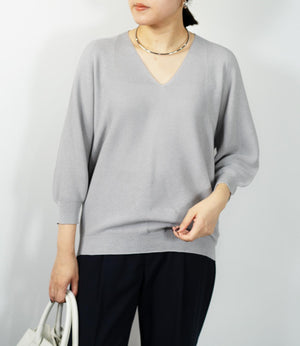 ホールガーメンVネックトニット
