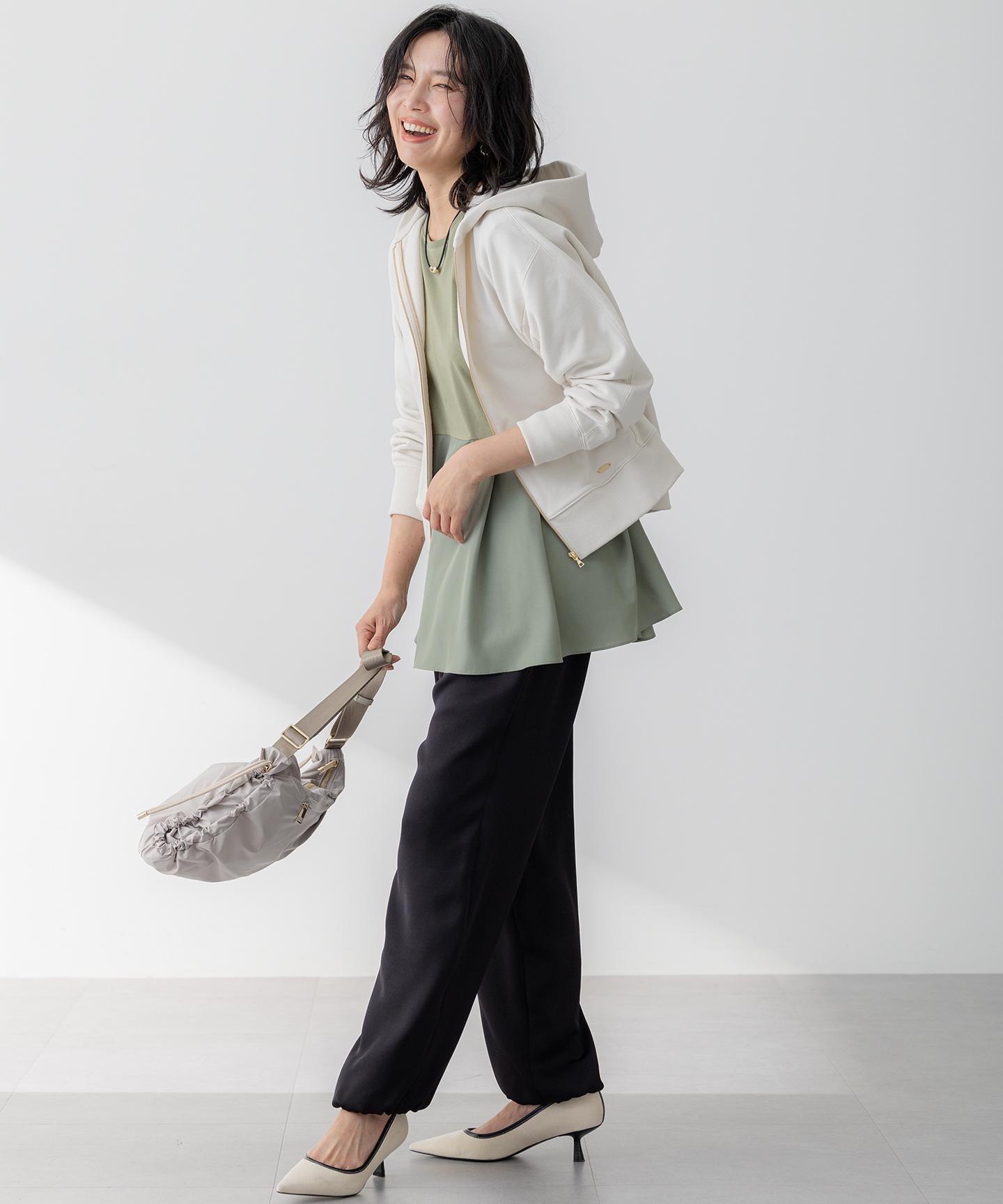 コットンテリー ジップアップ フーディー