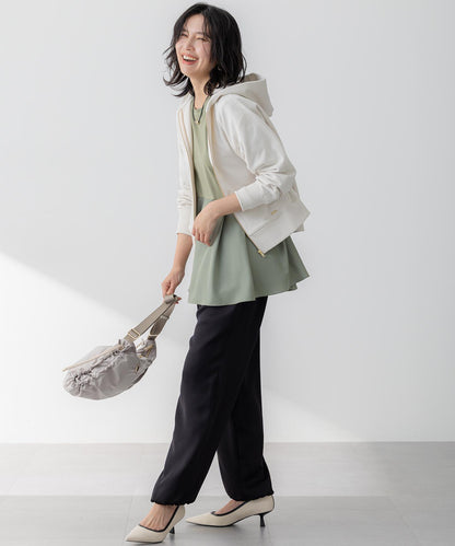 コットンテリー ジップアップ フーディー