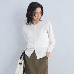 ドラキー クルーネック ニット カーディガン