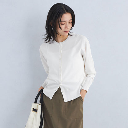 ドラキー クルーネック ニット カーディガン