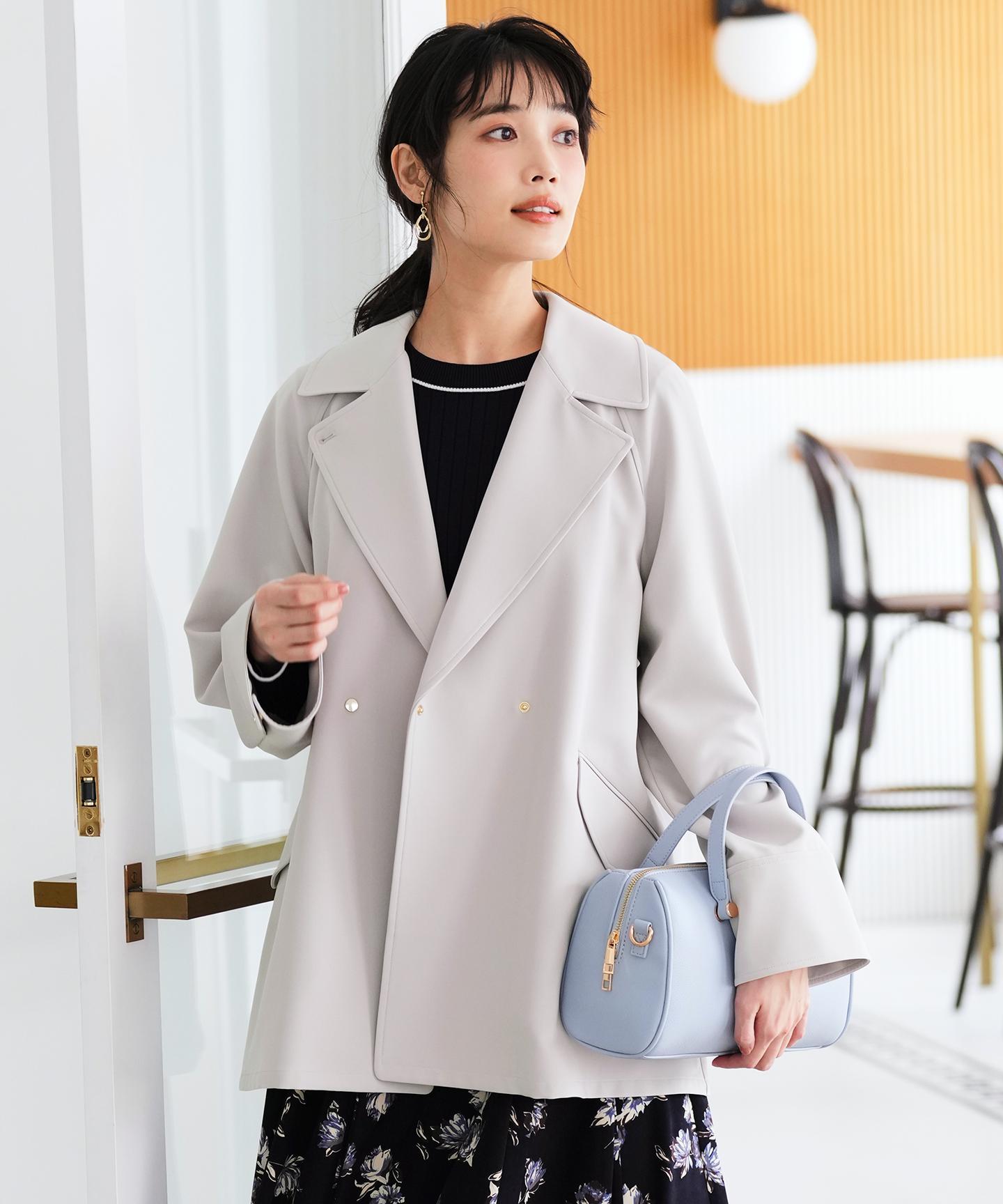 エレカジストレッチミドルトレンチ コート