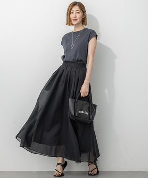 コンパクトヤーン フレンチスリーブ Tシャツ