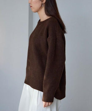 ウール混ガゼットニット