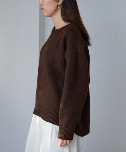 ウール混ガゼットニット