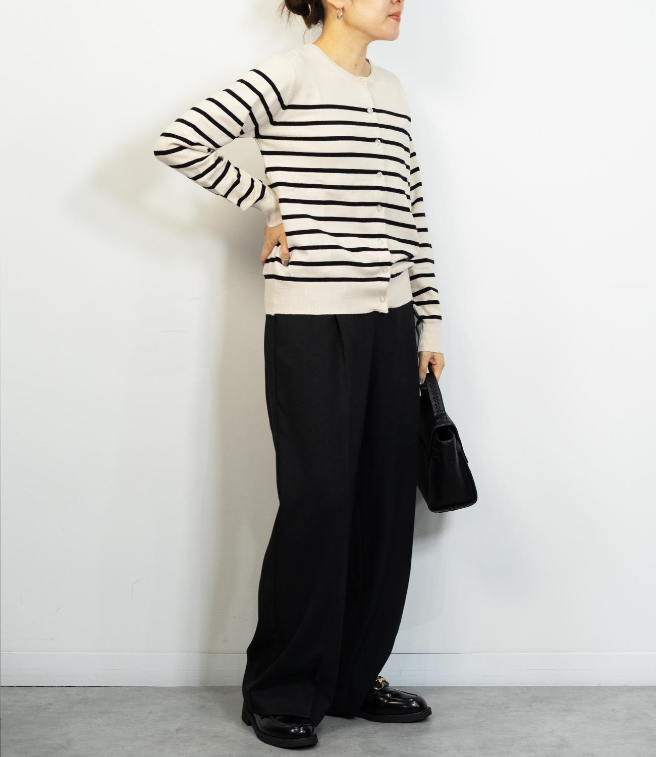 センタープレスストレートパンツ