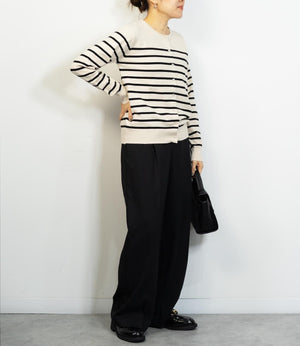 センタープレスストレートパンツ