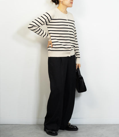 センタープレスストレートパンツ