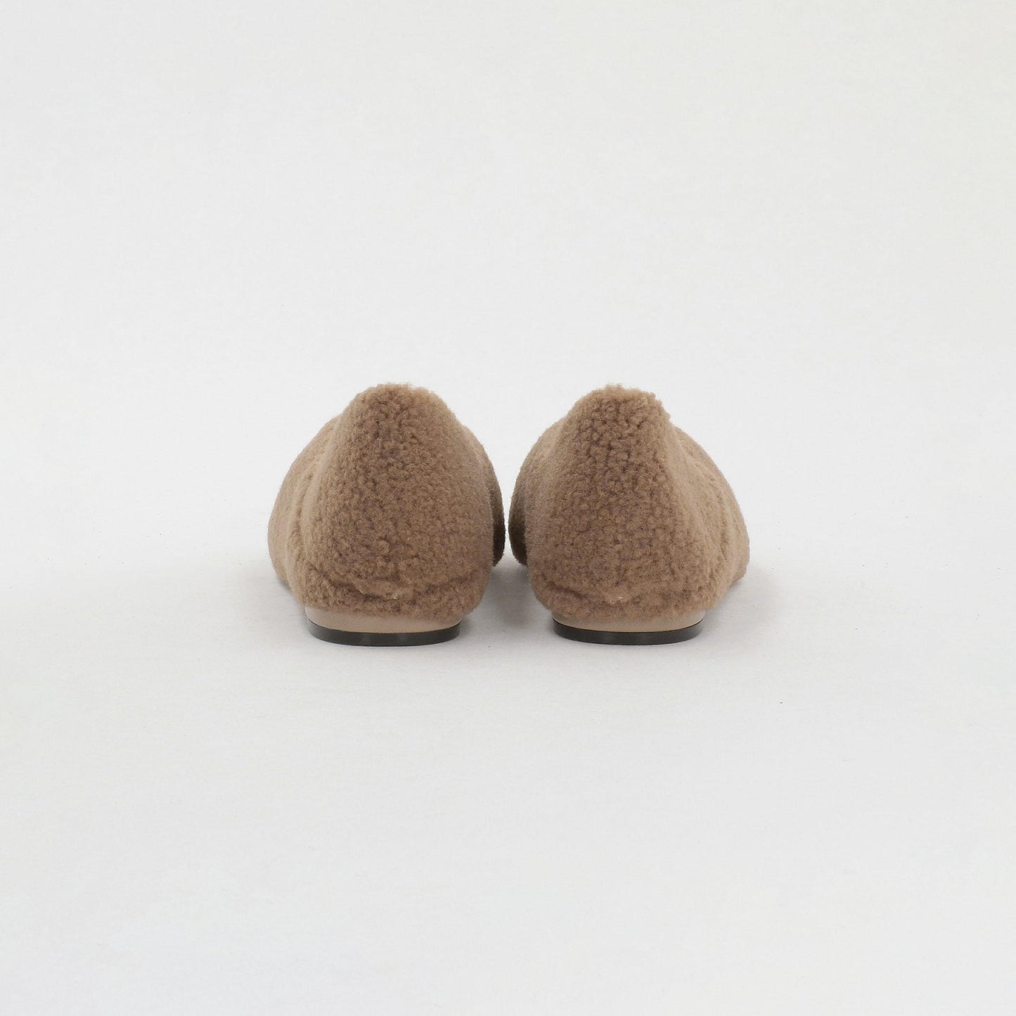 スクエア 2WAY フラットシューズ（ベージュ）