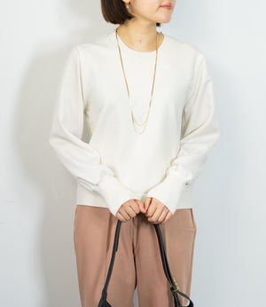 布帛切り替えコンパクトニット