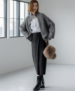 フェイクファー チャーム バッグ