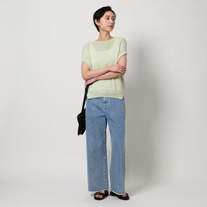 カットオフ デニムパンツ