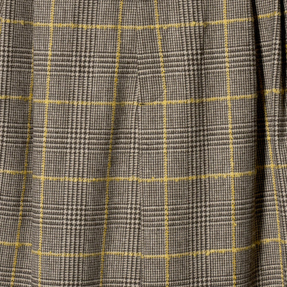 チェック ワイドタックパンツ