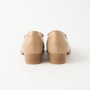 キルトリボン スリッポン シューズ / ローファー（3cmヒール）-撥水-