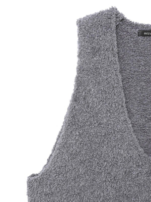 mizuiro ind へアリーVネックベスト