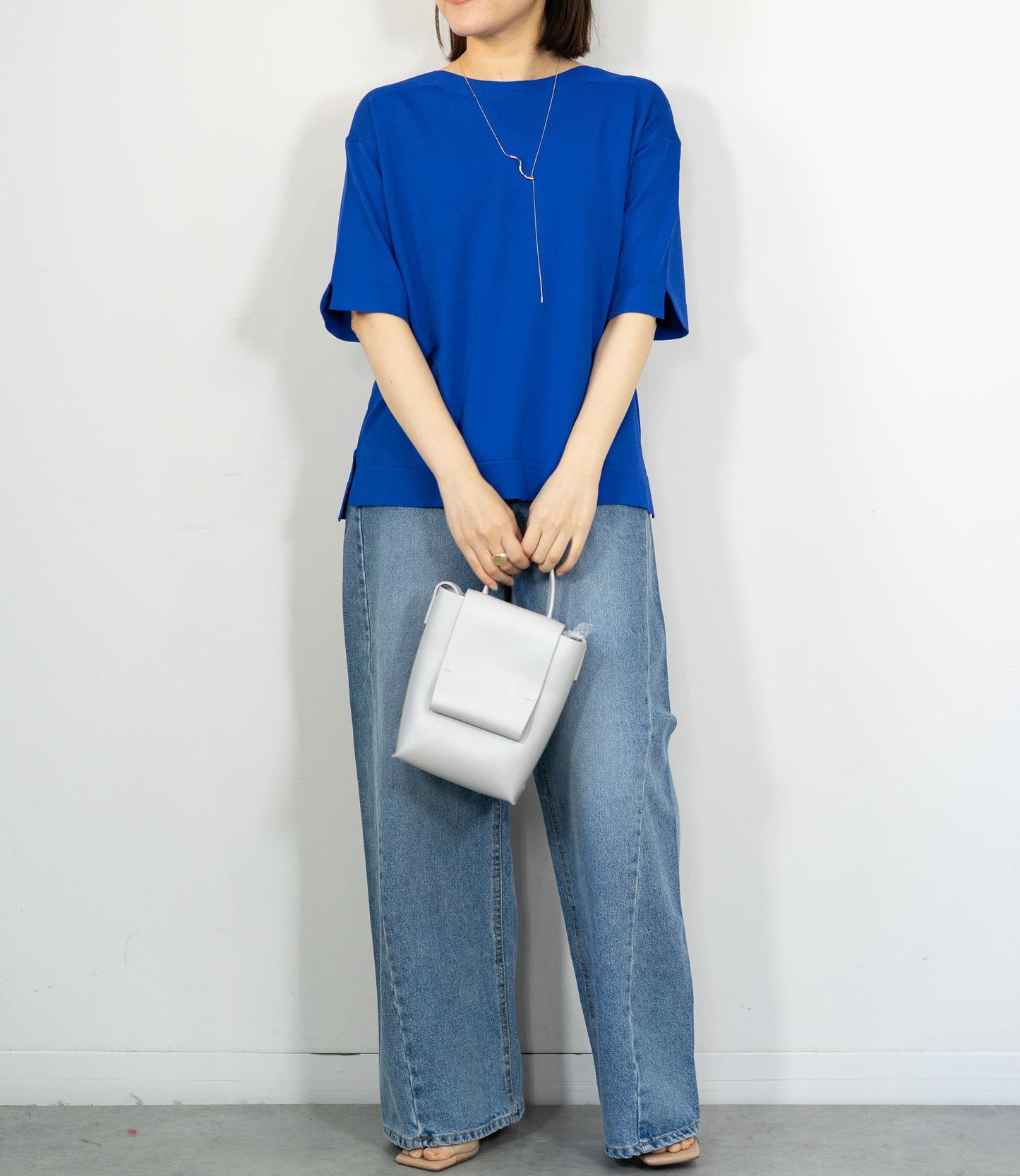 ハーフスリーブニット