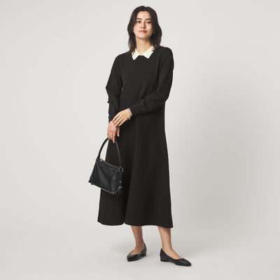 ハイショク エリツキ ニット ワンピース