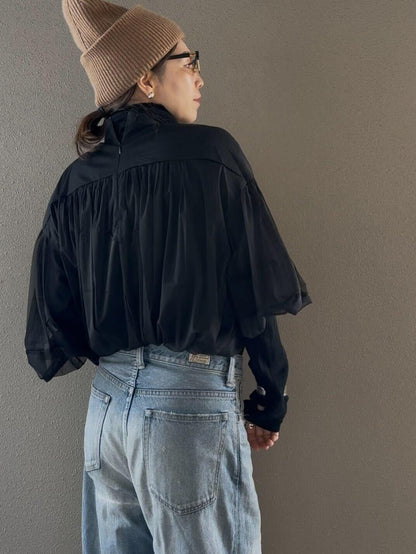 チュールブラウスキャミソールセット