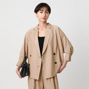 シアー ドルマン ブラウス ジャケット ウォッシャブル