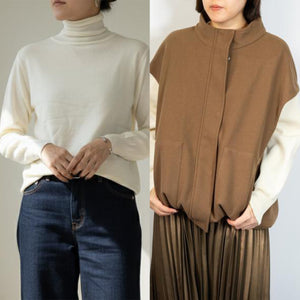 【M・Lサイズ②】スタイリストNanae監修！サイズを選べるニット＆ベスト特別セット