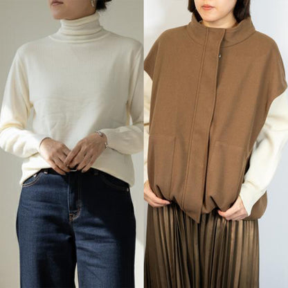 【M・Lサイズ②】スタイリストNanae監修！サイズを選べるニット＆ベスト特別セット