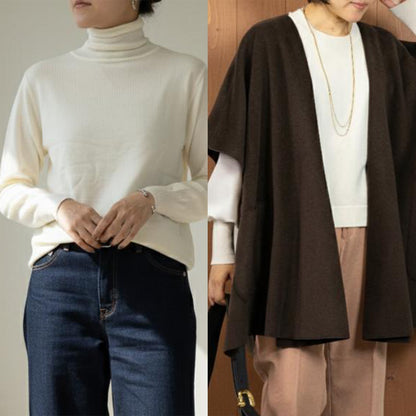 【2L・3Lサイズ③】スタイリストNanae監修！サイズを選べるニット＆ベスト特別セット