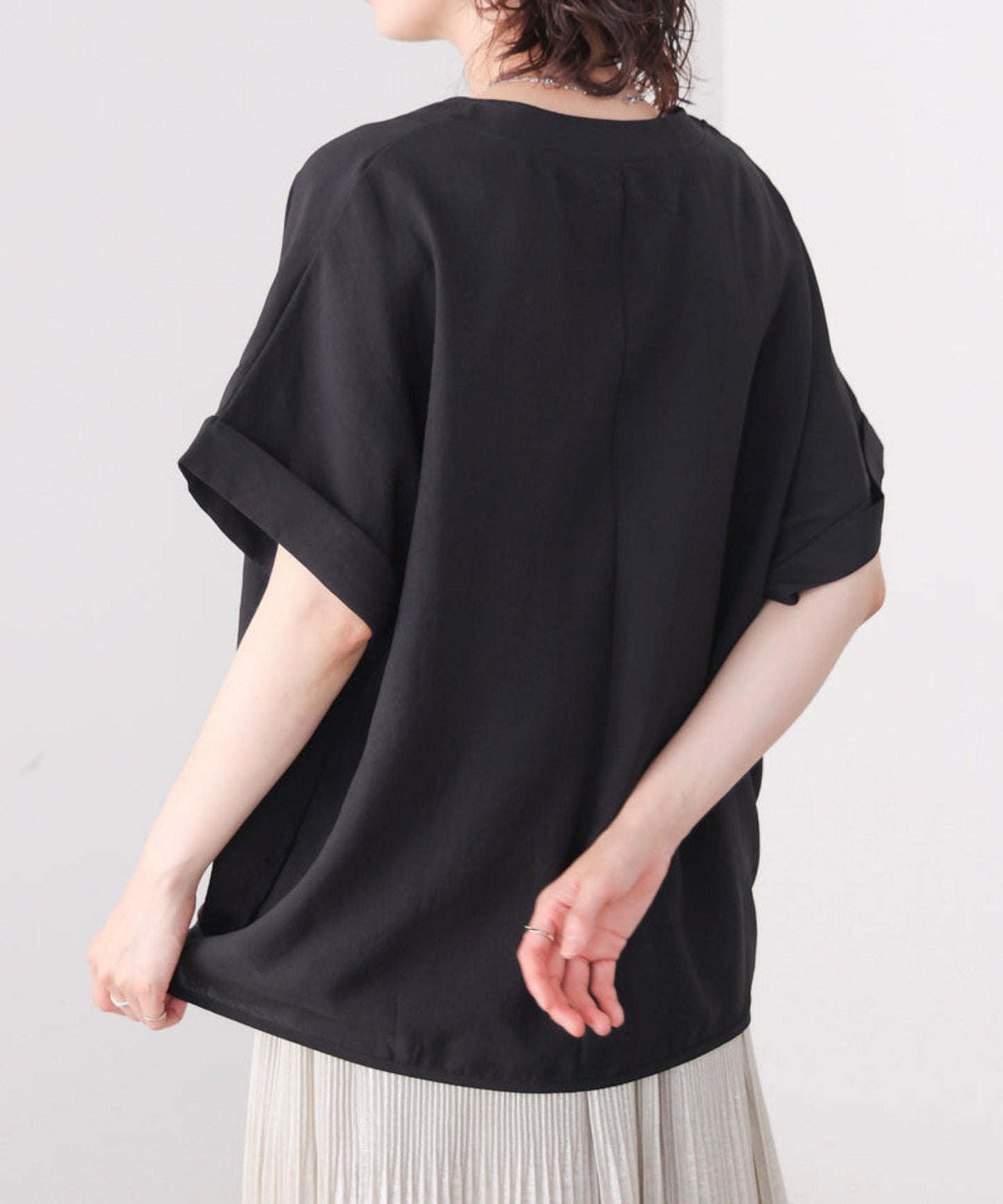 リネンライクスキッパーブラウス