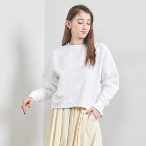 BOTANY ジャガード スウェット プルオーバー