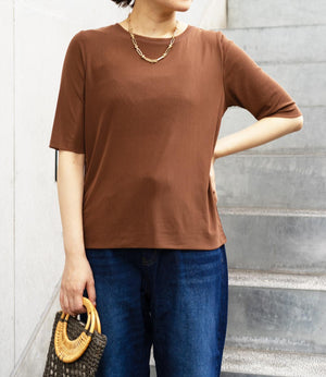 ダブルチュールハーフスリーブカットソー