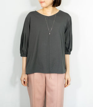 シルケットVネックカットソー