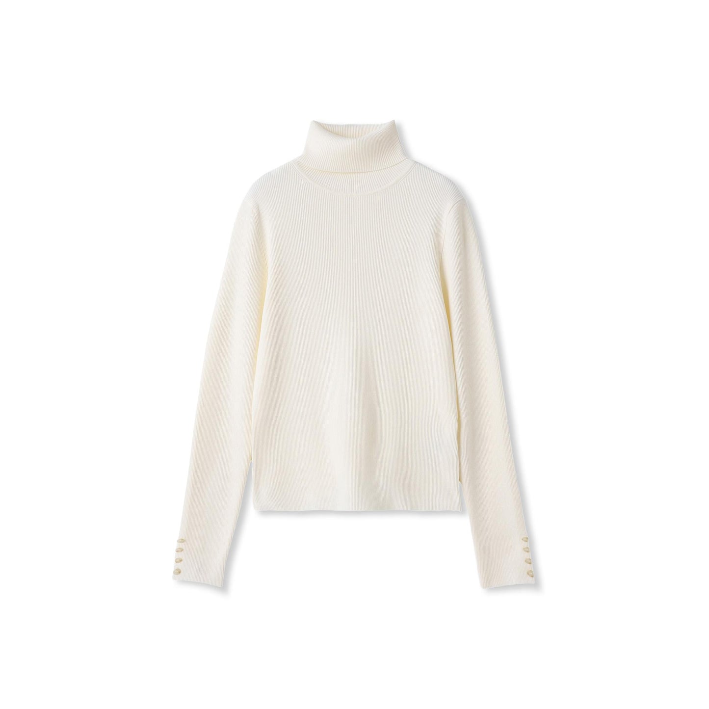 リブタートルニットプルオーバー≪手洗い可能≫