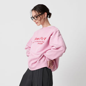 コットン裏毛 ロゴスウェット プルオーバー