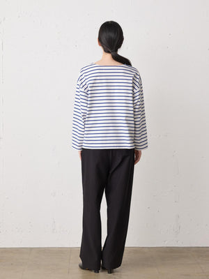 MidiUmi ボーダーワイドプルオーバー