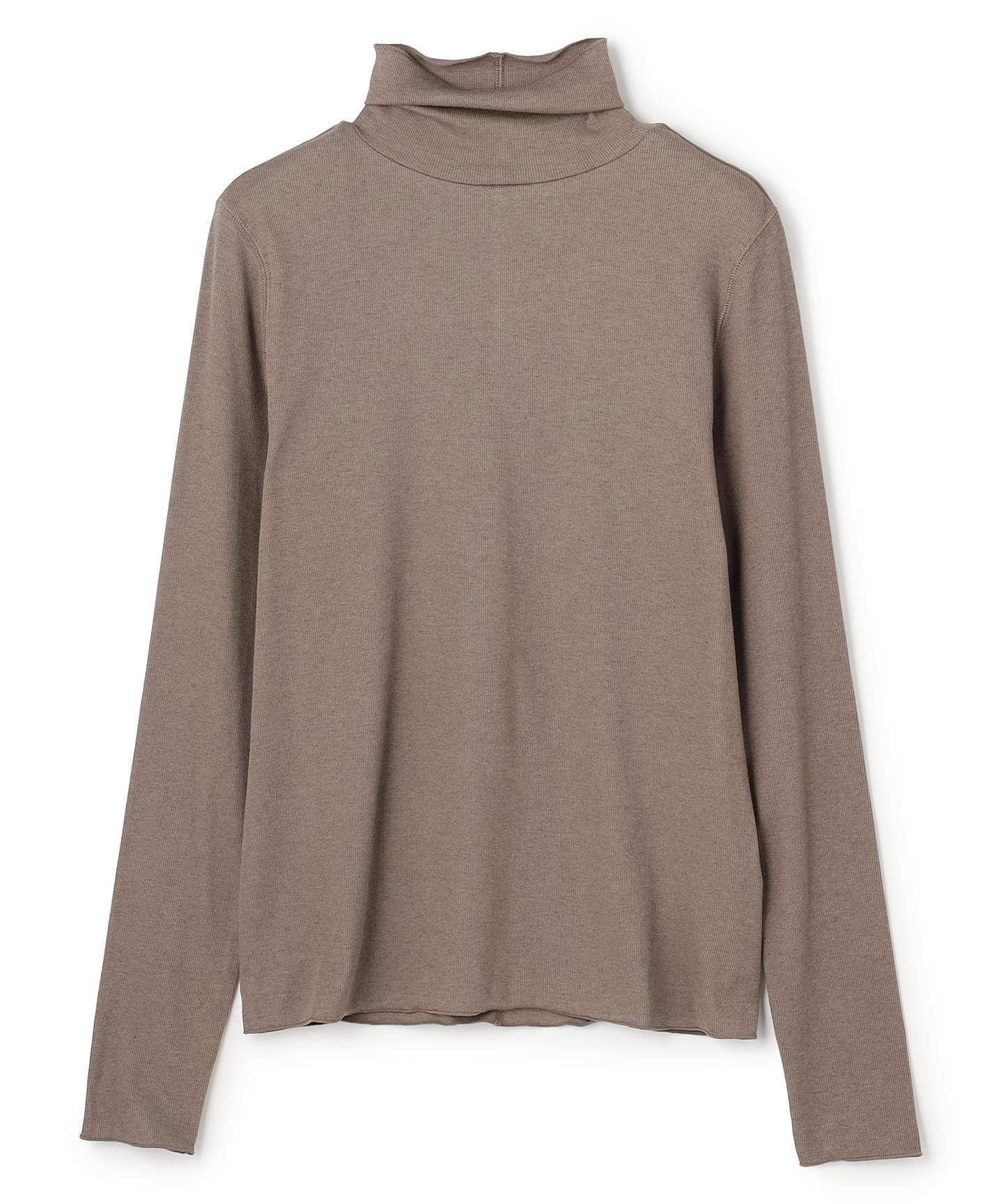 コットンカシミヤ タートルネックカットソー