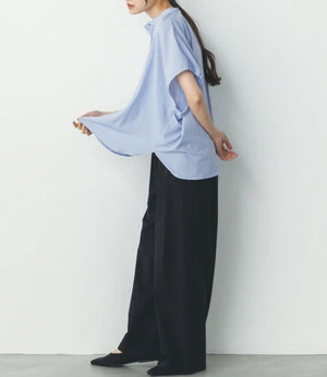 【接触冷感】ワイドストレートパンツ