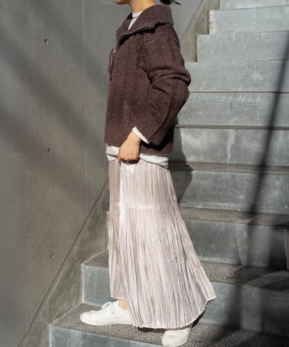 ハーフジップニット