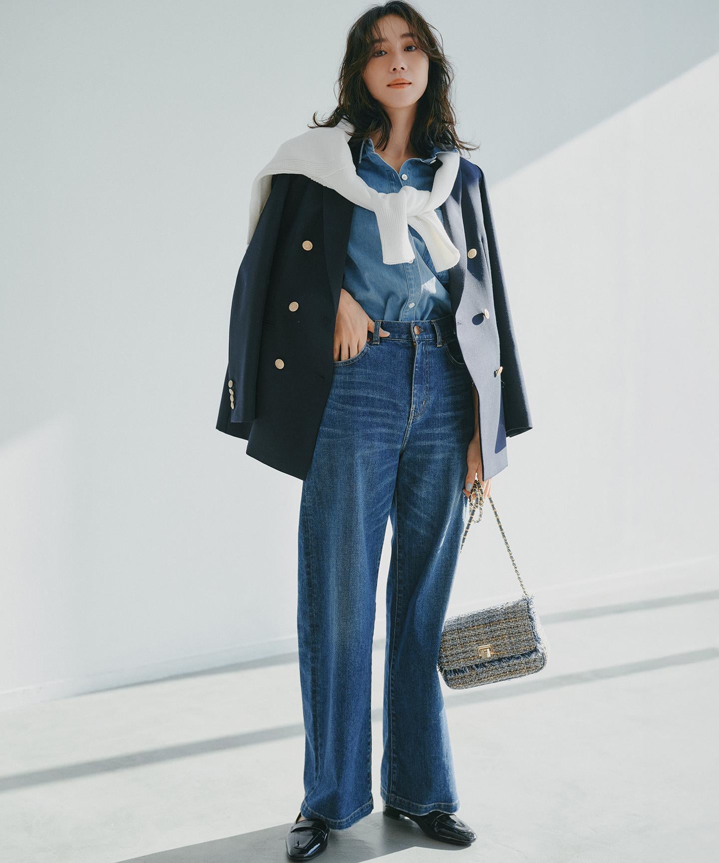 ライトダンガリー デニムシャツ