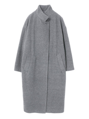 mizuiro ind ウールブレンドスタンドカラーコート