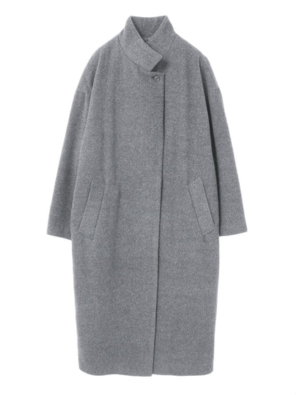 mizuiro ind ウールブレンドスタンドカラーコート