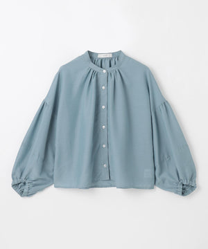 シアーテックリネンギャザーブラウス