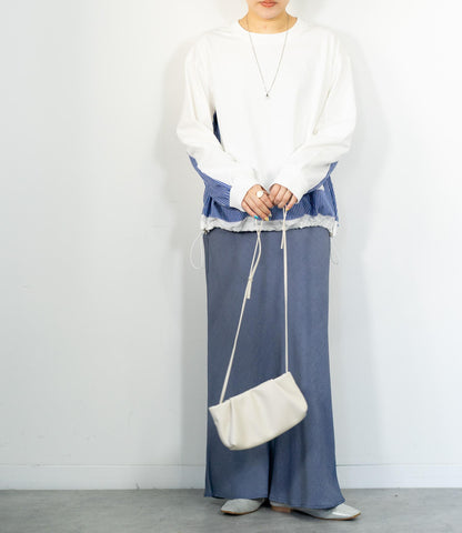 ストライプドッキングカットソー