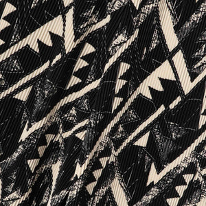 【WEB限定】オリエンタル柄クリスタルプリーツパンツ≪手洗い可能≫